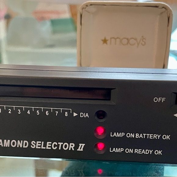 Macy's Silver and Diamond Drop Earrings - Picture 6 of 7